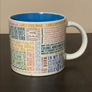 The Unemployed Philosophers Guild Mug GREAT LITERARY OPENINGS 2014